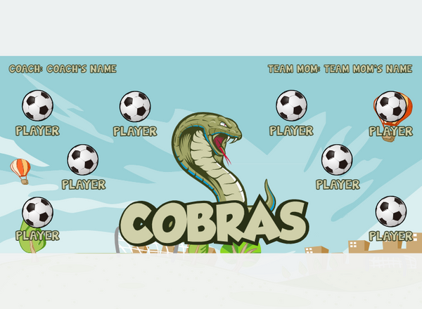 Cobras 2 - Soccer - Pole Pocket Banner