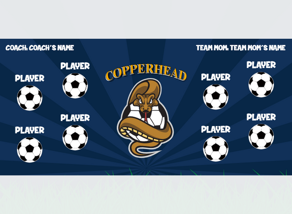 Copperhead - Soccer - Pole Pocket Banner