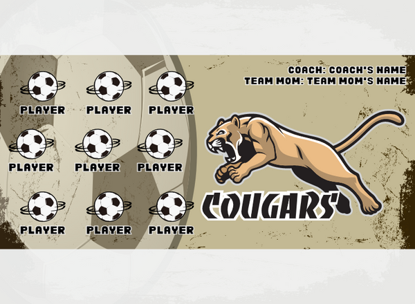Cougar 2 - Soccer - Pole Pocket Banner