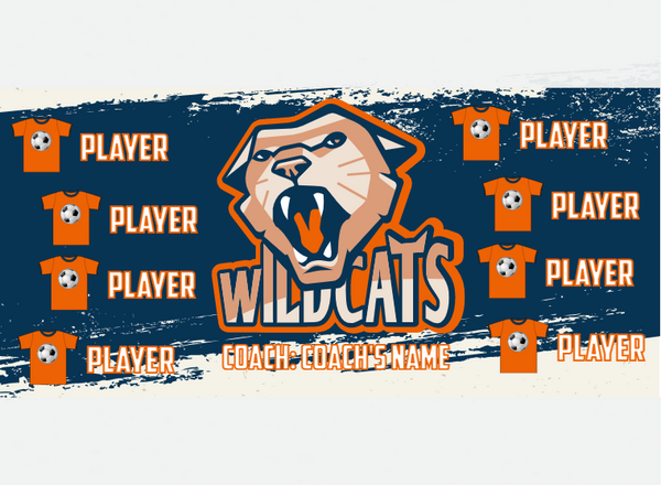 Wildcats - Soccer - Pole Pocket Banner