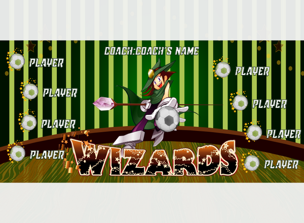 Wizards - Soccer - Pole Pocket Banner