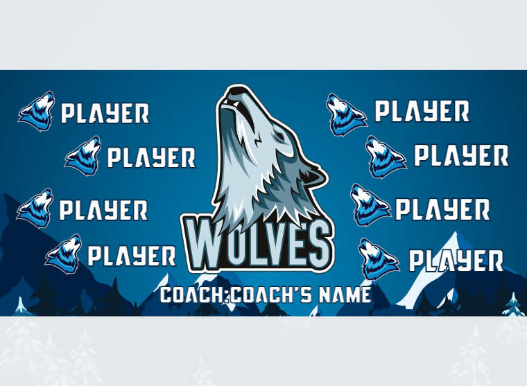Wolves - Soccer - Pole Pocket Banner