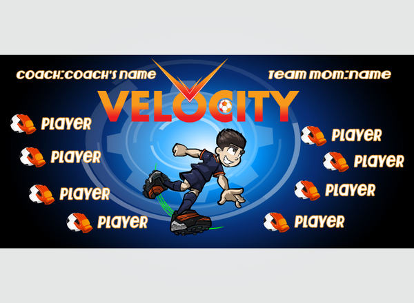 Velocity - Soccer - Pole Pocket Banner