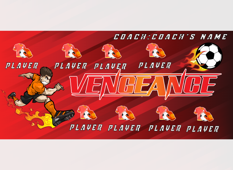 Vengeance - Soccer - Pole Pocket Banner