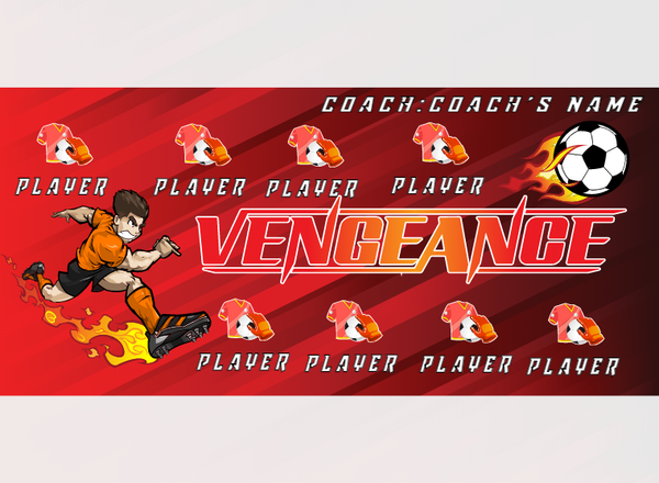 Vengeance - Soccer - Pole Pocket Banner