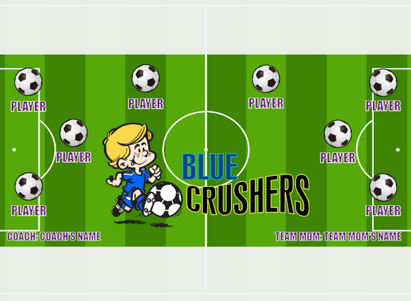 Crushers Blue - Soccer - Pole Pocket Banner
