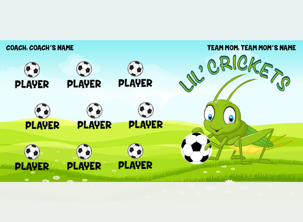 Crickets - Soccer - Pole Pocket Banner