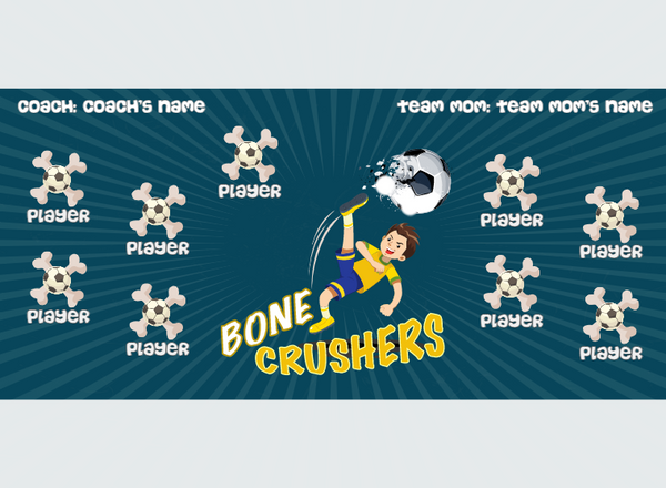 Crushers Bone - Soccer - Pole Pocket Banner
