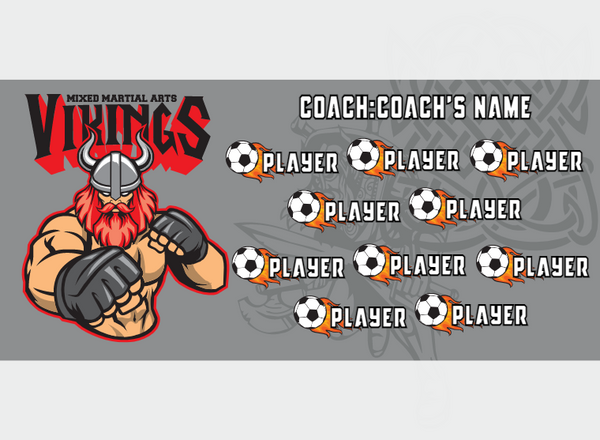 Vikings 1 - Soccer - Pole Pocket Banner