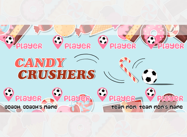 Crushers Candy - Soccer - Pole Pocket Banner
