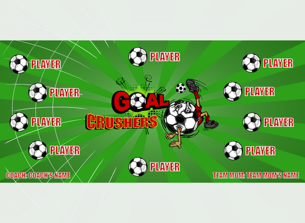Crushers Goal - Soccer - Pole Pocket Banner