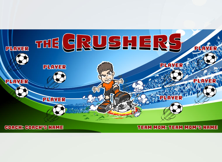 Crushers - Soccer - Pole Pocket Banner