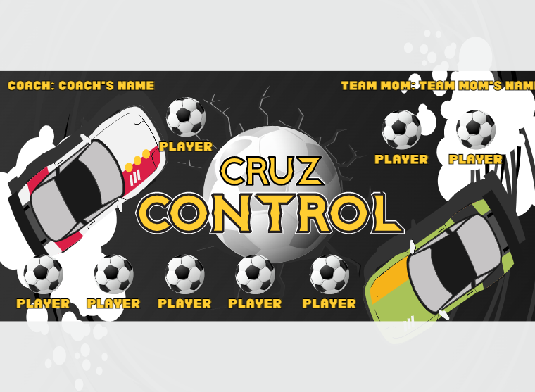 Cruz Control 1 - Soccer - Pole Pocket Banner