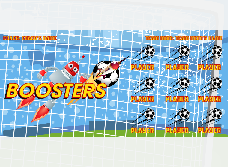 Boosters 2 - Soccer - Pole Pocket Banner