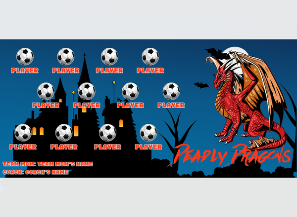 Deadly Dragons - Soccer - Pole Pocket Banner