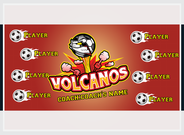 Volcanos 2 - Soccer - Pole Pocket Banner