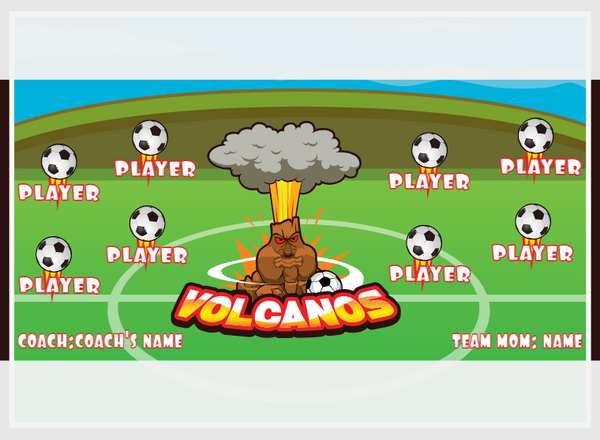Volcanos - Soccer - Pole Pocket Banner