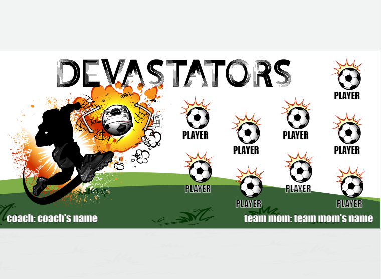 Devastators - Soccer - Pole Pocket Banner