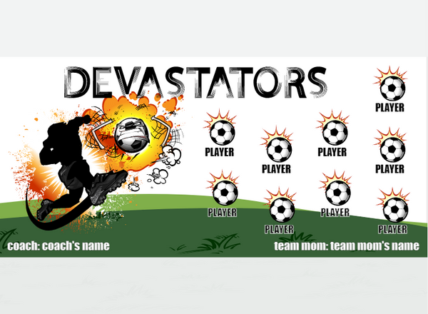 Devastators - Soccer - Pole Pocket Banner