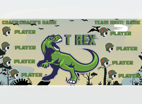 T REX 2 - Soccer - Pole Pocket Banner