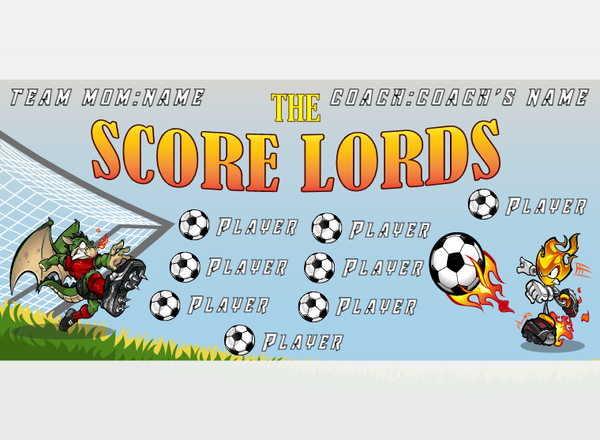 THE Score Lords 2 - Soccer - Pole Pocket Banner