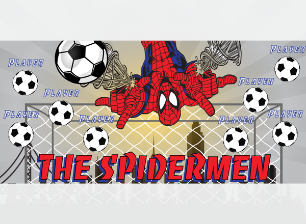 THE Spidermen 1 - Soccer - Pole Pocket Banner
