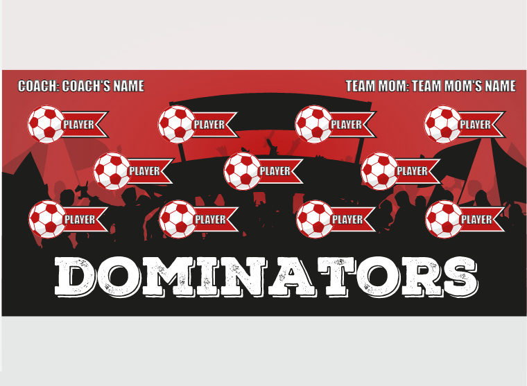 Dominators - Soccer - Pole Pocket Banner