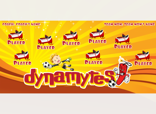 Dynamytes - Soccer - Pole Pocket Banner