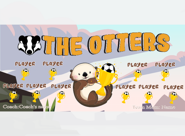 THE Otters - Soccer - Pole Pocket Banner