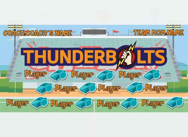 Thuderbolt - Soccer - Pole Pocket Banner