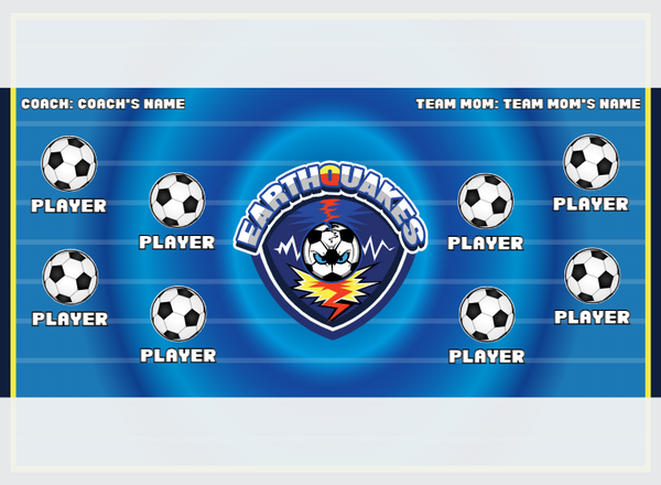 Earthquakes 1 - Soccer - Pole Pocket Banner