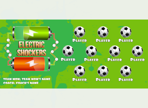 Electric Shockers - Soccer - Pole Pocket Banner