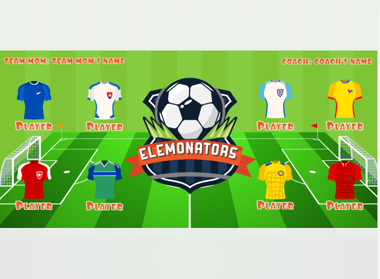 Elemonators - Soccer - Pole Pocket Banner