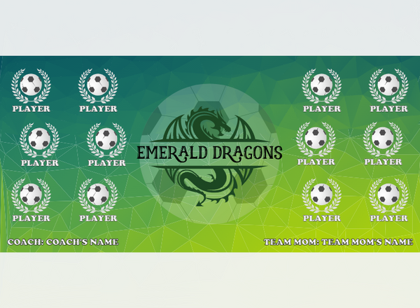 Emerald Dragons - Soccer - Pole Pocket Banner