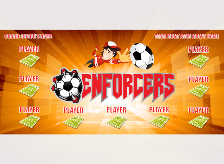 Enforcer - Soccer - Pole Pocket Banner