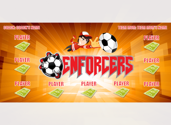 Enforcer - Soccer - Pole Pocket Banner