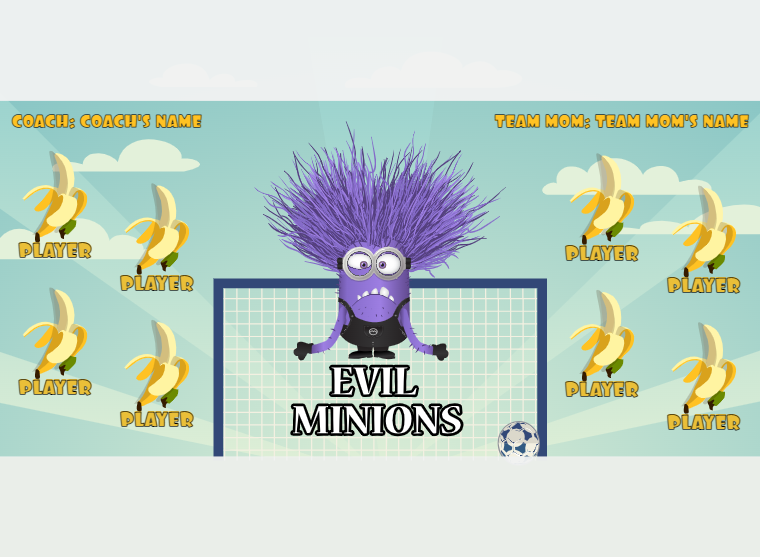 Evilminions - Soccer - Pole Pocket Banner