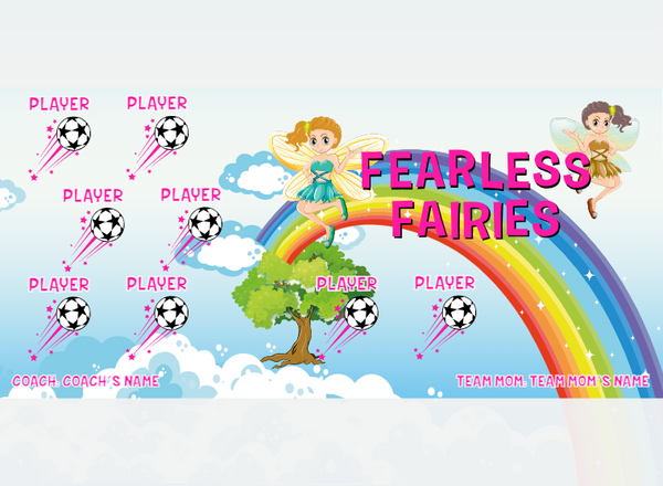 Fearless Fairies - Soccer - Pole Pocket Banner