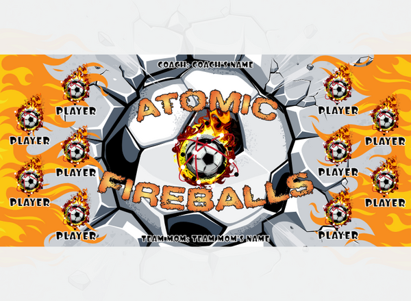 Fireballs Atomic - Soccer - Pole Pocket Banner