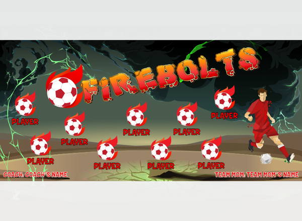 Firebolts 2 - Soccer - Pole Pocket Banner
