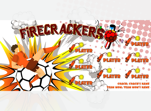 Firecrackers - Soccer - Pole Pocket Banner