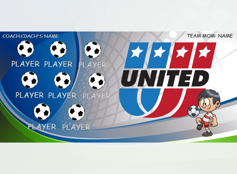 Traiblazers - Soccer - Pole Pocket Banner