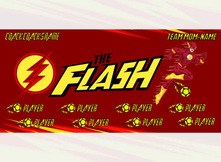 THE Flash - Soccer - Pole Pocket Banner