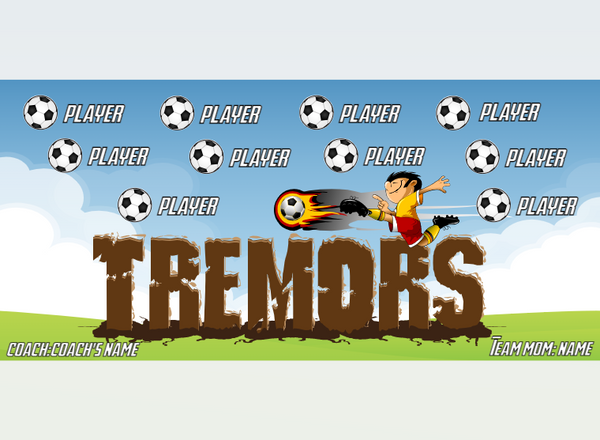 Tremors - Soccer - Pole Pocket Banner