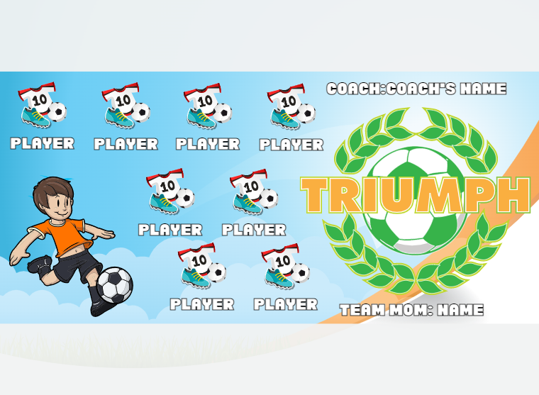 Triumph - Soccer - Pole Pocket Banner
