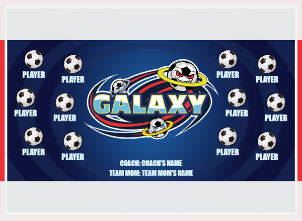 Galaxy 1 - Soccer - Pole Pocket Banner