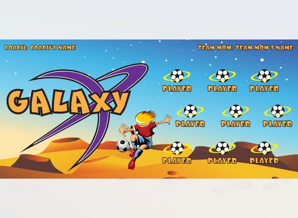 Galaxy 4 - Soccer - Pole Pocket Banner