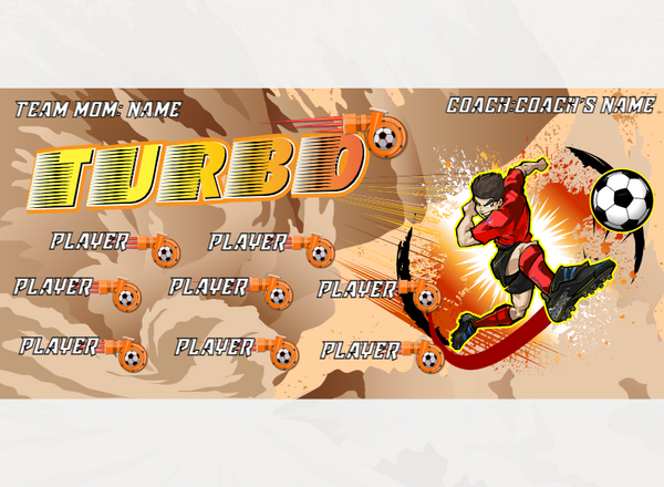 Turbo - Soccer - Pole Pocket Banner