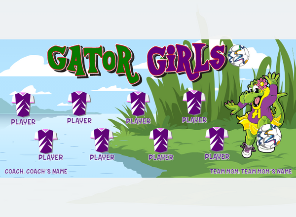 Gator Girls - Soccer - Pole Pocket Banner