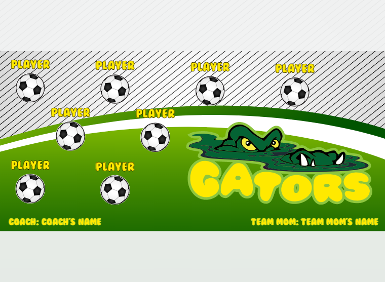 Gator - Soccer - Pole Pocket Banner